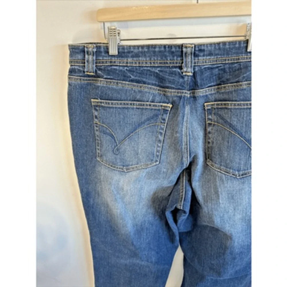 Venezia By Lane Bryant Wide Straight Leg Denim Jeans Women's Size‎ 18 - Picture 8 of 16